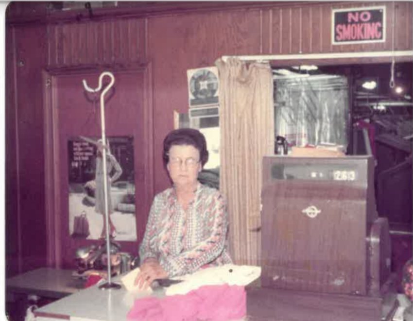 An undated photo of Mary Gipson at the Church Avenue location.